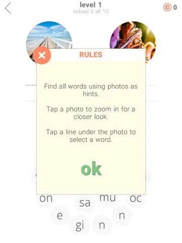 Изображение игры: Word Rings Puzzle