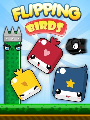 Изображение игры: Flipping Birds - Slide Flip N' Glide
