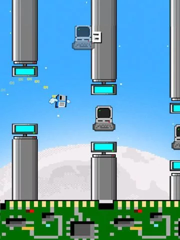 Изображение игры: Floppy Disk - Play Free 8-Bit Flying Games