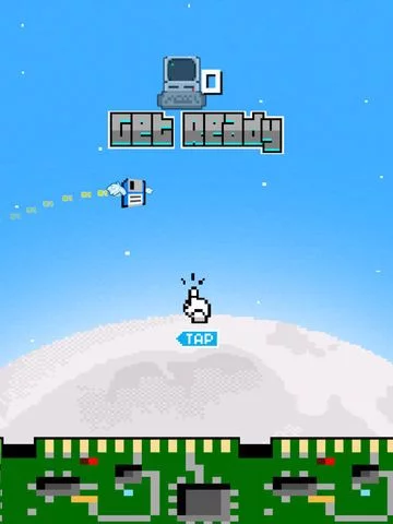 Изображение игры: Floppy Disk - Play Free 8-Bit Flying Games