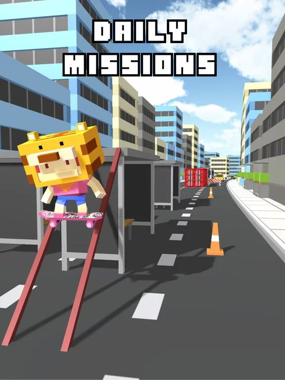 Изображение игры: Blocky Pro Skater Boy Extreme