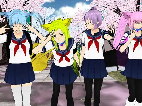 Изображение игры: Yandere Schoolgirls Online