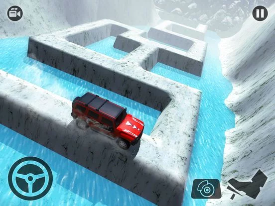 Изображение игры: Uphill 4x4 Prado offroad - Crazy Snow driving 2017