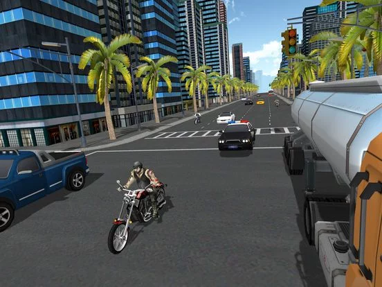 Изображение игры: Motorcylce Racing in 3D City