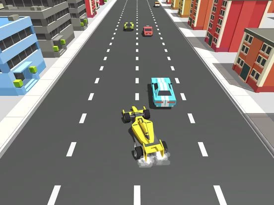 Изображение игры: Blocky Cars Traffic Drive GT