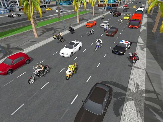 Изображение игры: Motorcylce Racing in 3D City