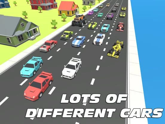 Изображение игры: Blocky Cars Traffic Drive GT