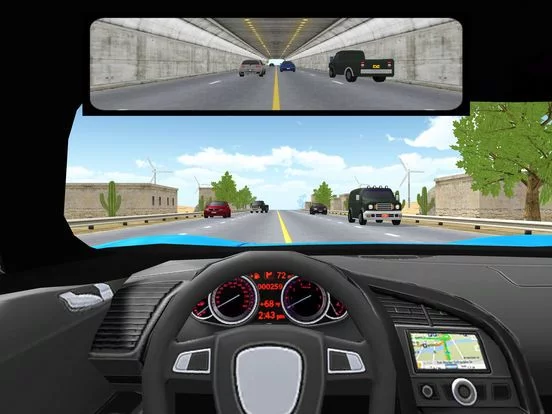 Изображение игры: Traffic Rider Racer 3D: Reverse Highway Car Driver