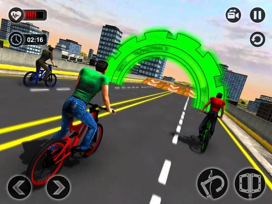 Изображение игры: Rooftop BMX Bicycle Stunt Rider - Cycle Simulation