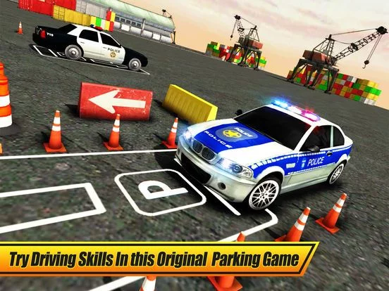 Изображение игры: Police Car Parking Simulator 3D