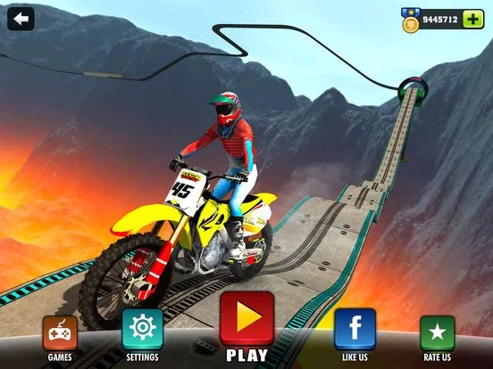 Изображение игры: Motorbike Driving Simulator - impossible Tracks 3D