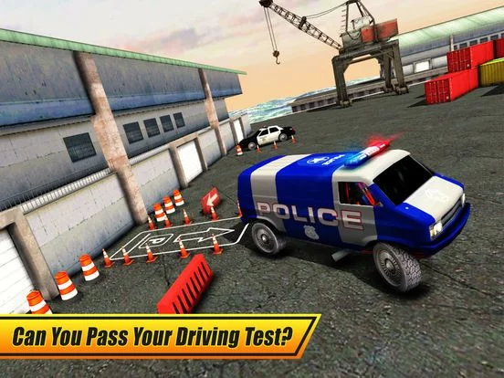 Изображение игры: Police Car Parking Simulator 3D
