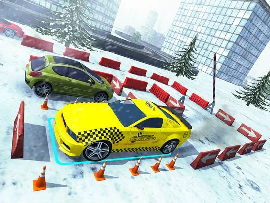Изображение игры: Xmas Taxi Parking Simulator 3D - Snow Drive 2017