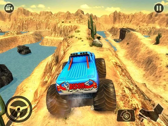 Изображение игры: Offroad Monster Truck Desert Safari Hill Driving