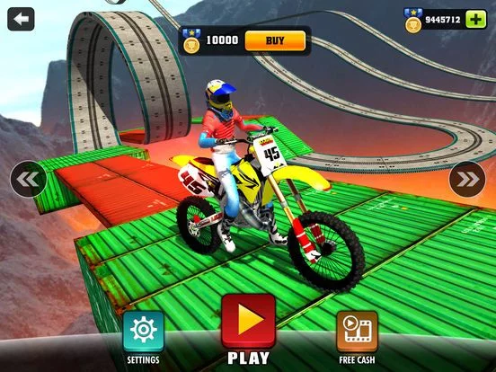Изображение игры: Motorbike Driving Simulator - impossible Tracks 3D