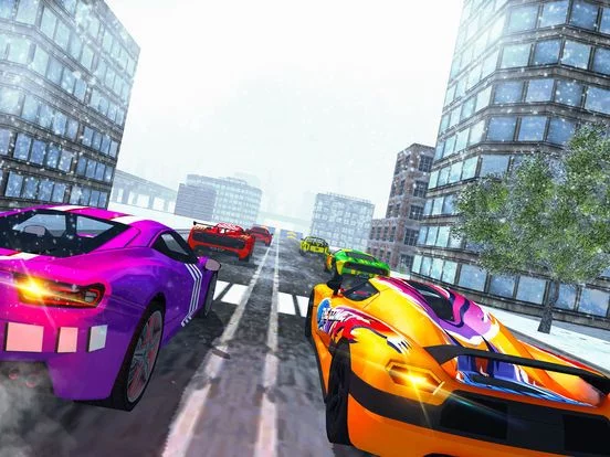 Изображение игры: Real American City Speed Racing 2017 - Snow Street