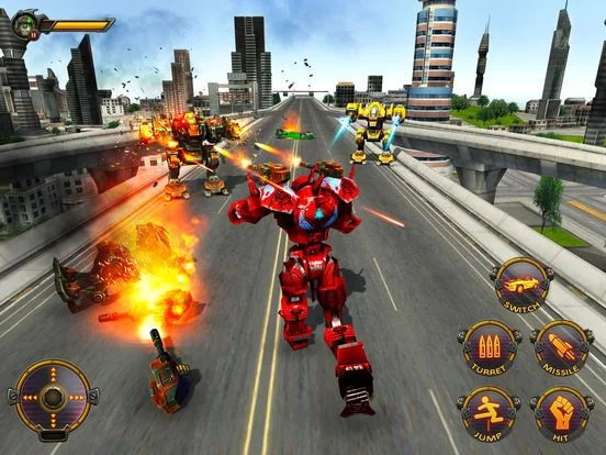 Изображение игры: Monster Robot Hero City Battle