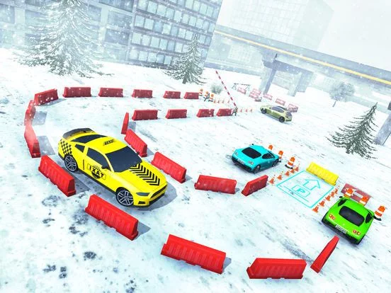 Изображение игры: Xmas Taxi Parking Simulator 3D - Snow Drive 2017