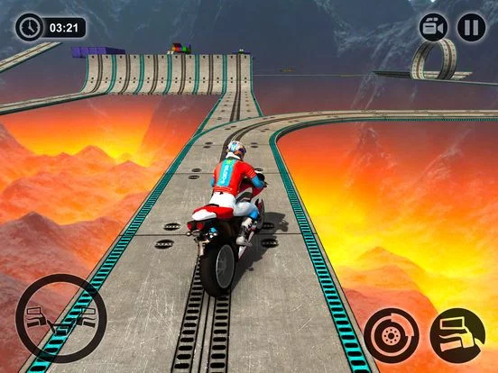 Изображение игры: Motorbike Driving Simulator - impossible Tracks 3D