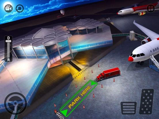 Изображение игры: Airport Airplane Cargo Truck Parking Simulator 3D
