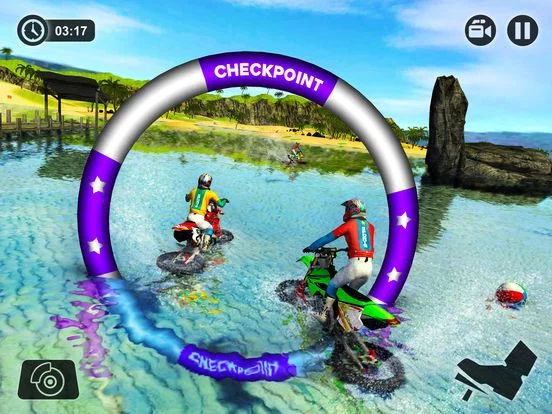 Изображение игры: Beach Water Surfer Bike Racing - Motorbike Riding