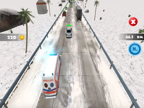 Изображение игры: Ambulance Highway Traffic Racer