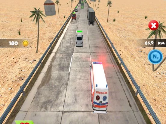 Изображение игры: Ambulance Highway Traffic Racer