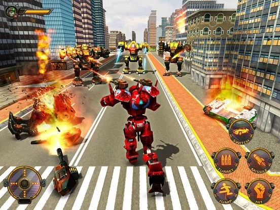 Изображение игры: Robots Car War Transformer - Fighting Battle Hero