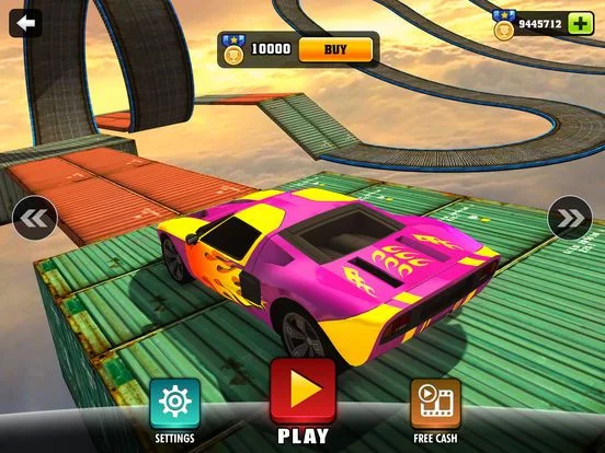Изображение игры: Impossible Car Tracks 3D: Stunt Driving Simulator