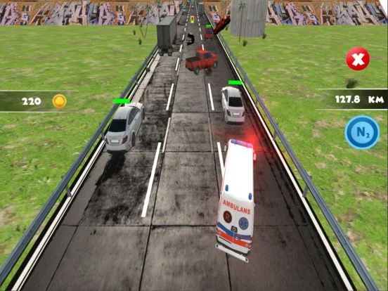 Изображение игры: Ambulance Highway Traffic Racer