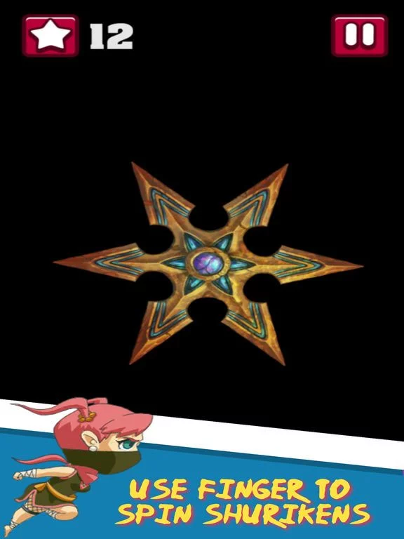 Изображение игры: Ninja Star Fidget Spinner Game