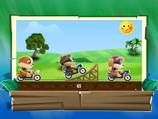 Изображение игры: Paw Puppy Hill Moto Racing