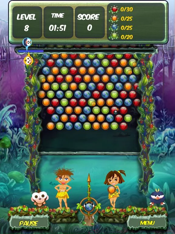 Изображение игры: Jungle Bubble