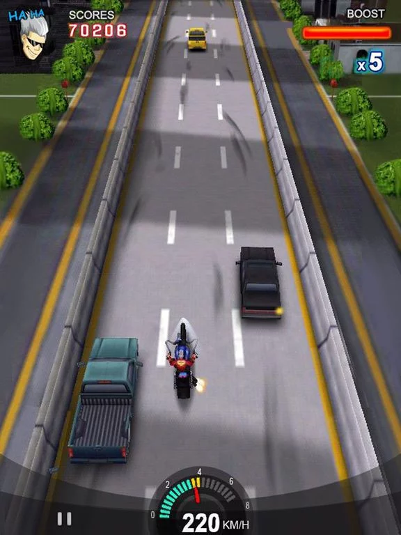 Изображение игры: Racing Moto: Furious