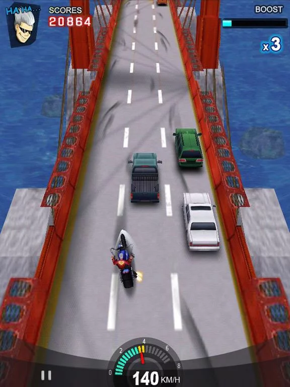 Изображение игры: Racing Moto: Furious
