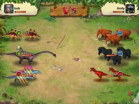 Изображение игры: Dinosaur War: Happy Easter!