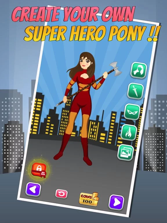 Изображение игры: Pony Girl DressUp - My Little Super Hero Equestria
