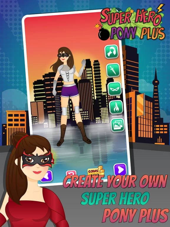 Изображение игры: Dress Up Super Hero Pony Plus - My little Games