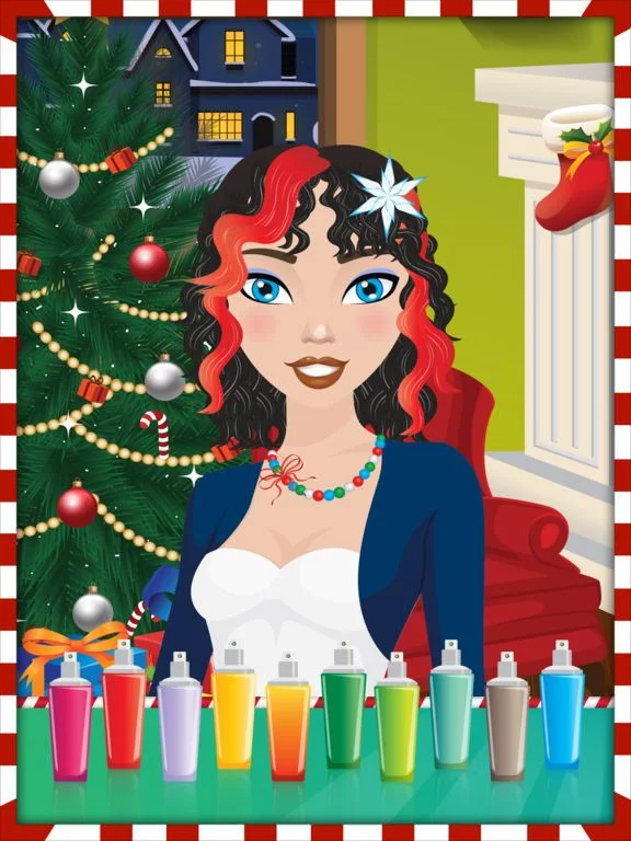Изображение игры: Christmas Girls Hair Makeover Salon - Free Games