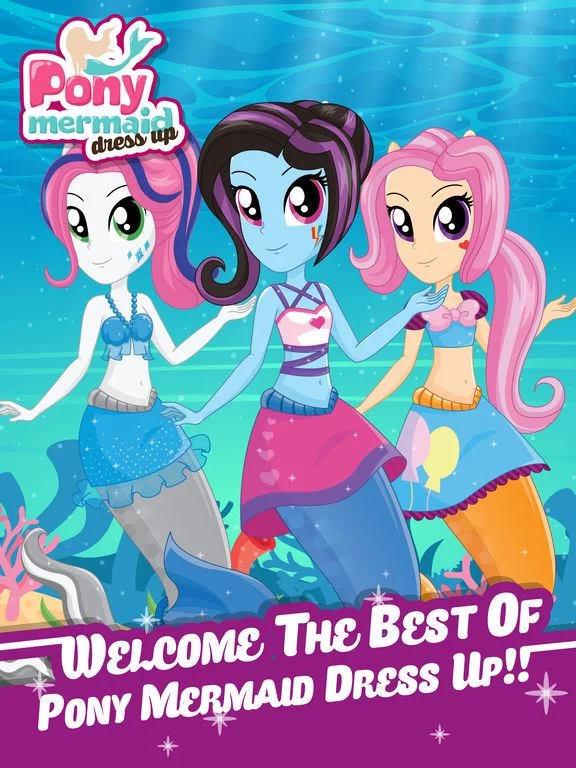 Изображение игры: Pony Dress Up Game for Girls - Create Your Mermaid