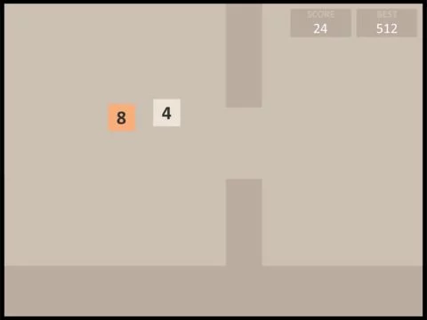 Изображение игры: Flappy 2048 Plus - The Impossible Flappy Game