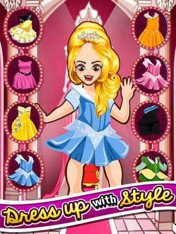 Изображение игры: Princess Girl's Salon 2: Make Up Makeover Dress Up Your Baby In The Princess Play House