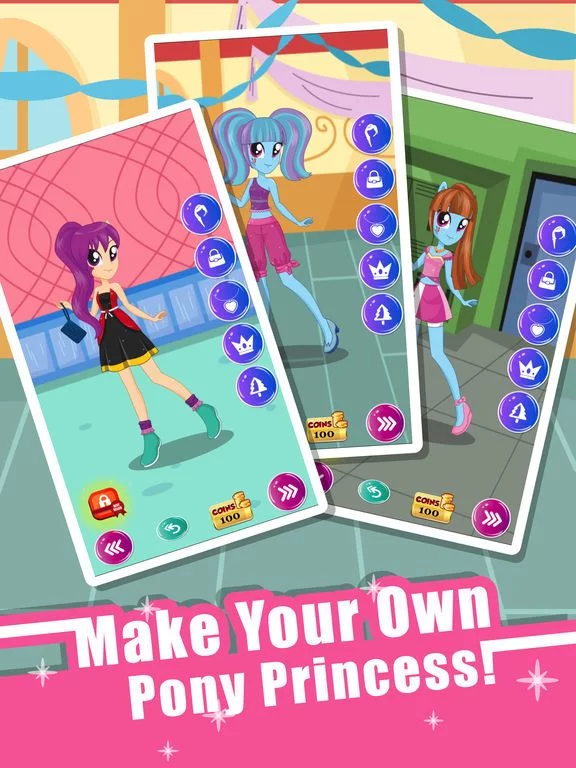 Изображение игры: Pony Dress Up Game Girls 2 - My Little Equestria