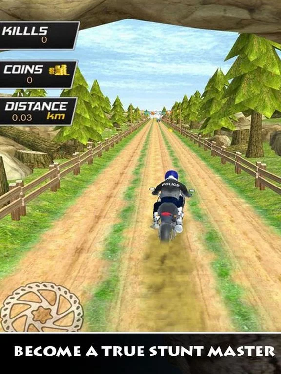 Изображение игры: Police Bike Stunts Offroad