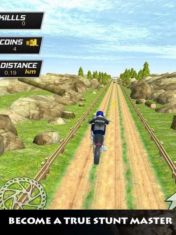 Изображение игры: Police Bike Stunts Offroad