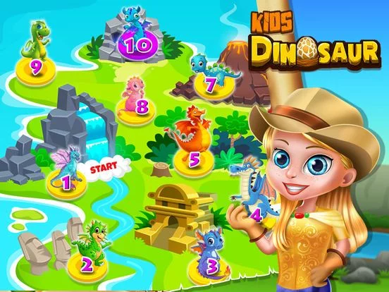 Изображение игры: Kids Dinosaur toddler Games
