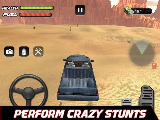 Изображение игры: Pickup Truck Driving Desert