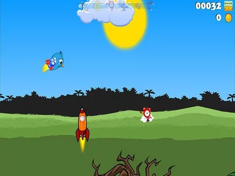 Изображение игры: Baby Bird - Jetpack Adventure