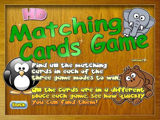 Изображение игры: Matching Cards Game For Kids Free