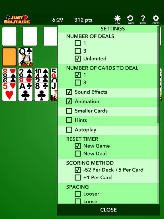 Изображение игры: Just Solitaire: 40 Thieves